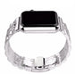 Apple Watch Compatible Classic Steel Loop Band Silver Gray 
