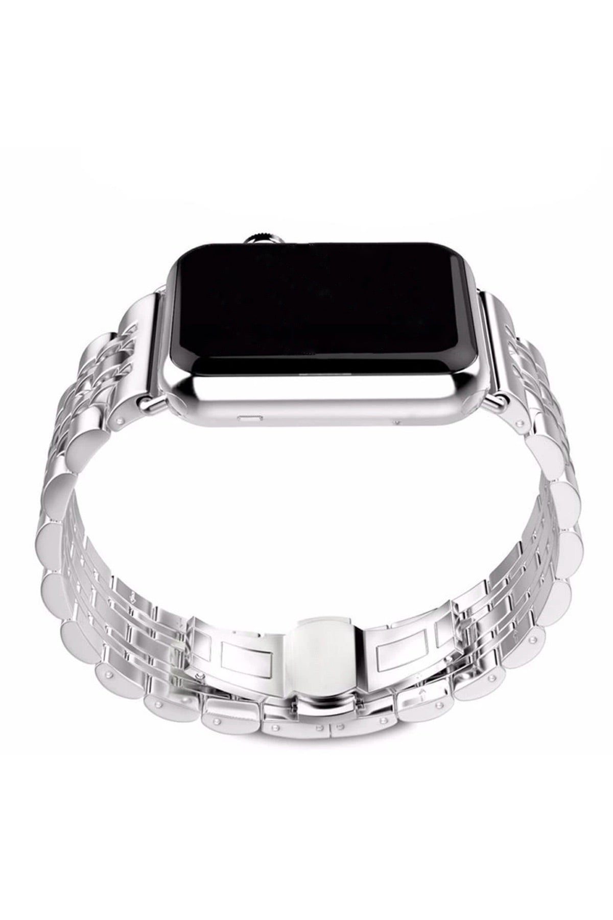 Apple Watch Uyumlu Klasik Çelik Loop Kordon Gümüş Gri  bikordon