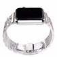 Apple Watch Compatible Classic Steel Loop Band Rose Gold 
