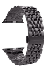 Apple Watch Uyumlu Klasik Çelik Loop Kordon Siyah  bikordon