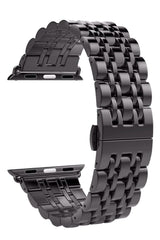 Apple Watch Uyumlu Klasik Çelik Loop Kordon Siyah