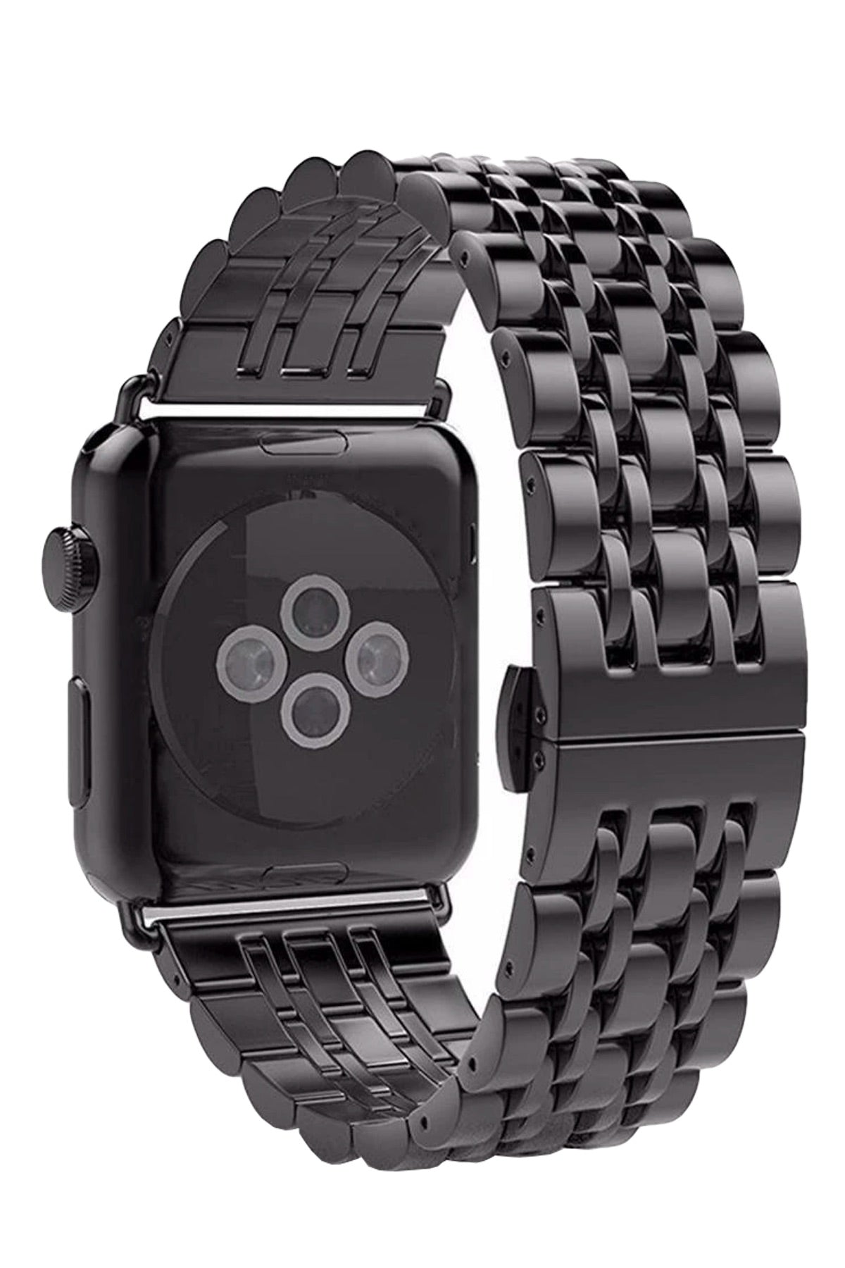 Apple Watch Uyumlu Klasik Çelik Loop Kordon Siyah  bikordon
