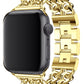 Apple Watch Compatible Steel Chain Loop Band Gold 