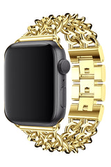 Apple Watch Uyumlu Çelik Zincir Loop Kordon Gold