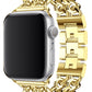 Apple Watch Compatible Steel Chain Loop Band Gold 