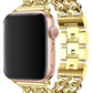 Apple Watch Compatible Steel Chain Loop Band Gold 