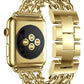 Apple Watch Uyumlu Çelik Zincir Loop Kordon Gold  bikordon