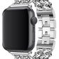 Apple Watch Compatible Steel Chain Loop Band Silver Gray 