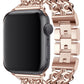 Apple Watch Compatible Steel Chain Loop Band Rose Gold