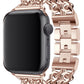 Apple Watch Uyumlu Çelik Zincir Loop Kordon Rose Gold  bikordon