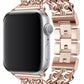 Apple Watch Uyumlu Çelik Zincir Loop Kordon Rose Gold  bikordon
