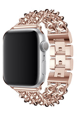 Apple Watch Uyumlu Çelik Zincir Loop Kordon Rose Gold