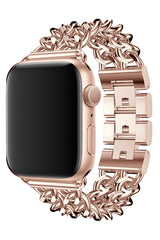 Apple Watch Uyumlu Çelik Zincir Loop Kordon Rose Gold