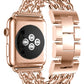Apple Watch Uyumlu Çelik Zincir Loop Kordon Rose Gold  bikordon