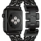 Apple Watch Compatible Steel Chain Loop Band Black