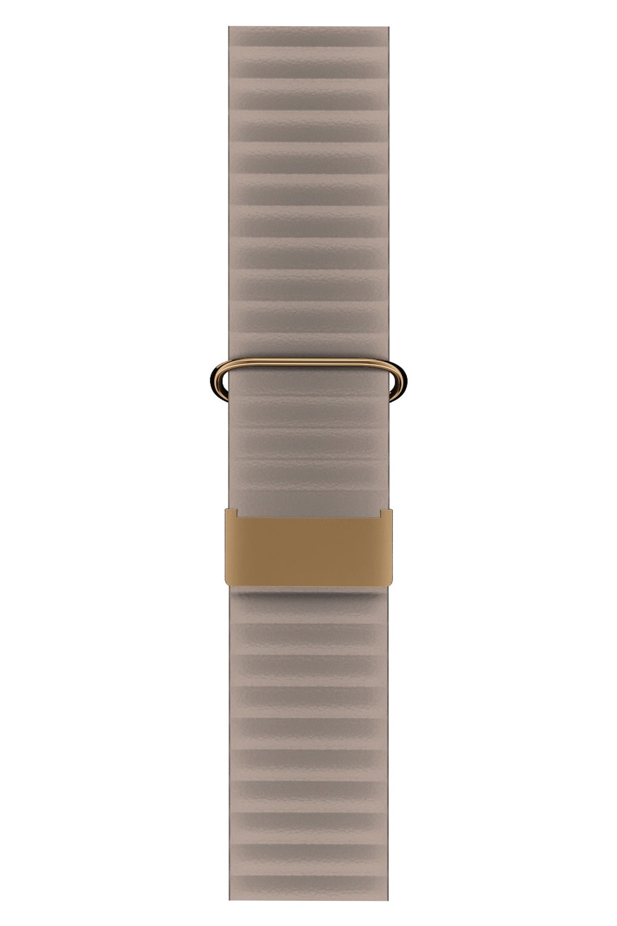 Apple Watch Compatible Premium Leather Loop Band Almond 