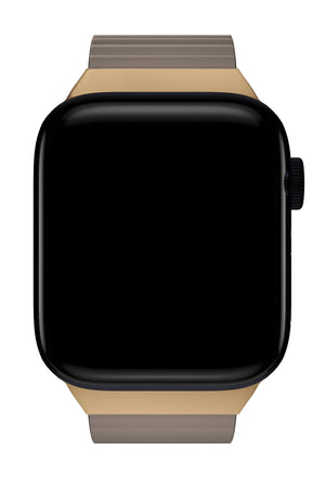 Apple Watch Uyumlu Premium Deri Loop Kordon Almond  bikordon