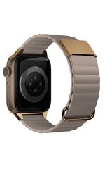 Apple Watch Uyumlu Premium Deri Loop Kordon Almond