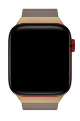 Apple Watch Uyumlu Premium Deri Loop Kordon Almond