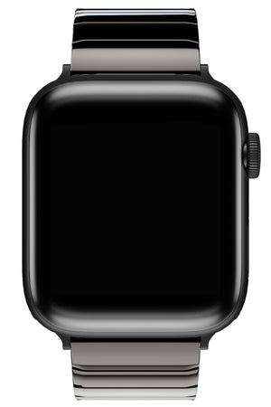 Apple Watch Uyumlu Seramik Loop Kordon Siyah  bikordon