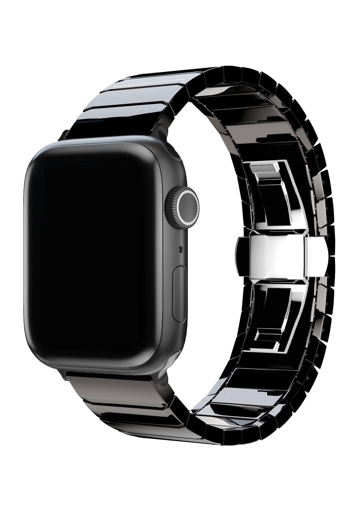 Apple Watch Uyumlu Seramik Loop Kordon Siyah  bikordon