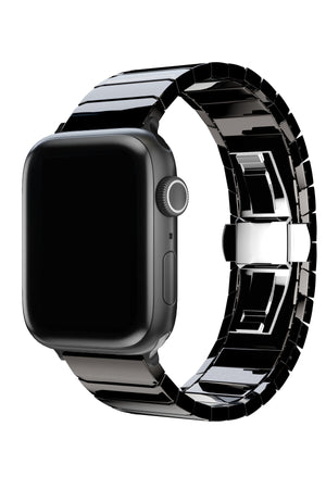 Apple Watch Uyumlu Seramik Loop Kordon Siyah  bikordon