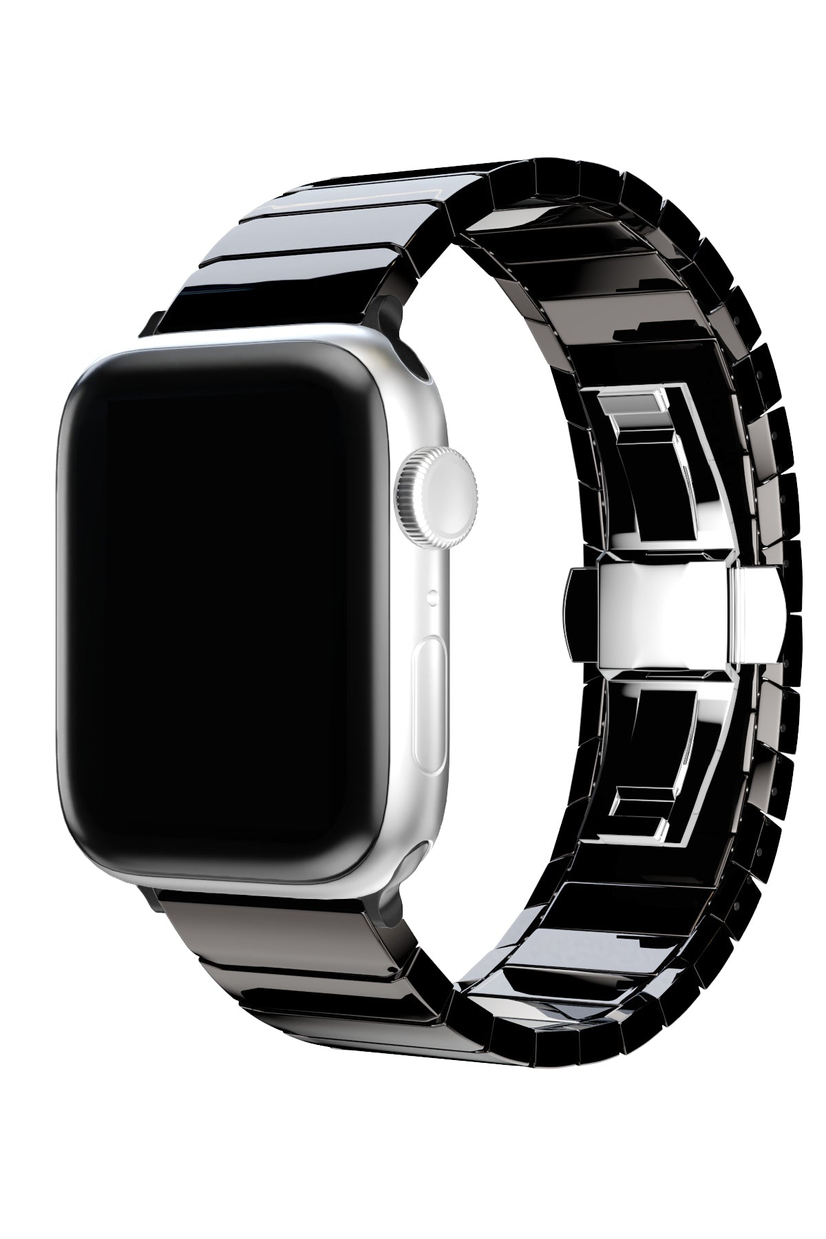 Apple Watch Uyumlu Seramik Loop Kordon Siyah  bikordon