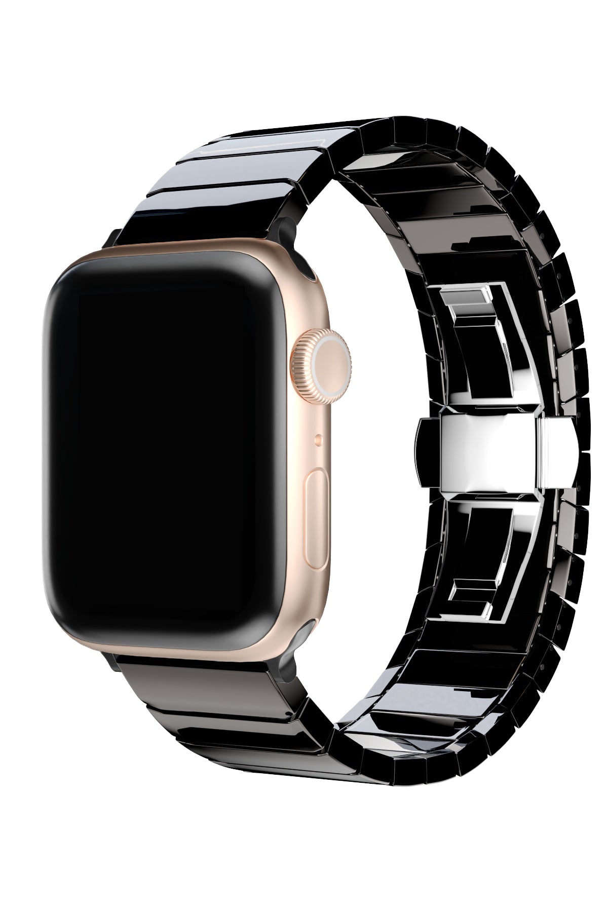 Apple Watch Uyumlu Seramik Loop Kordon Siyah  bikordon