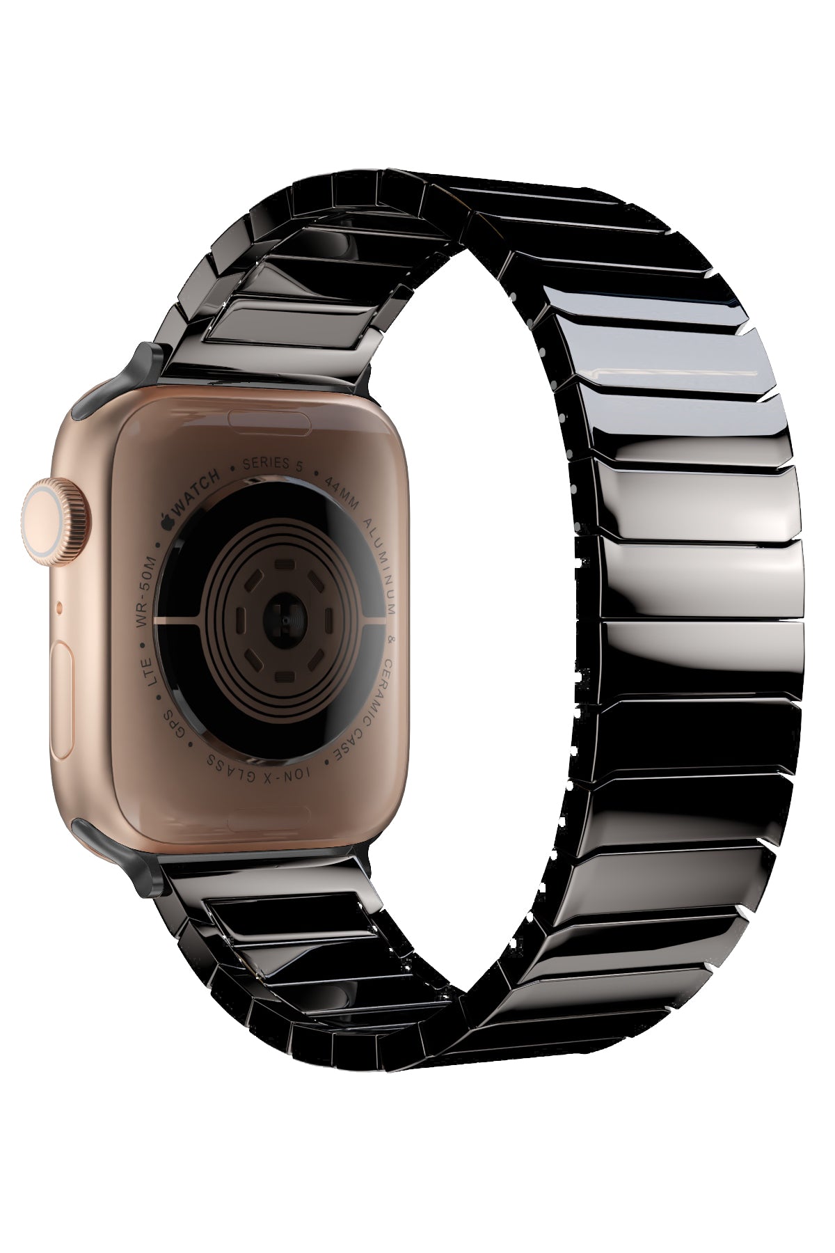 Apple Watch Uyumlu Seramik Loop Kordon Siyah  bikordon