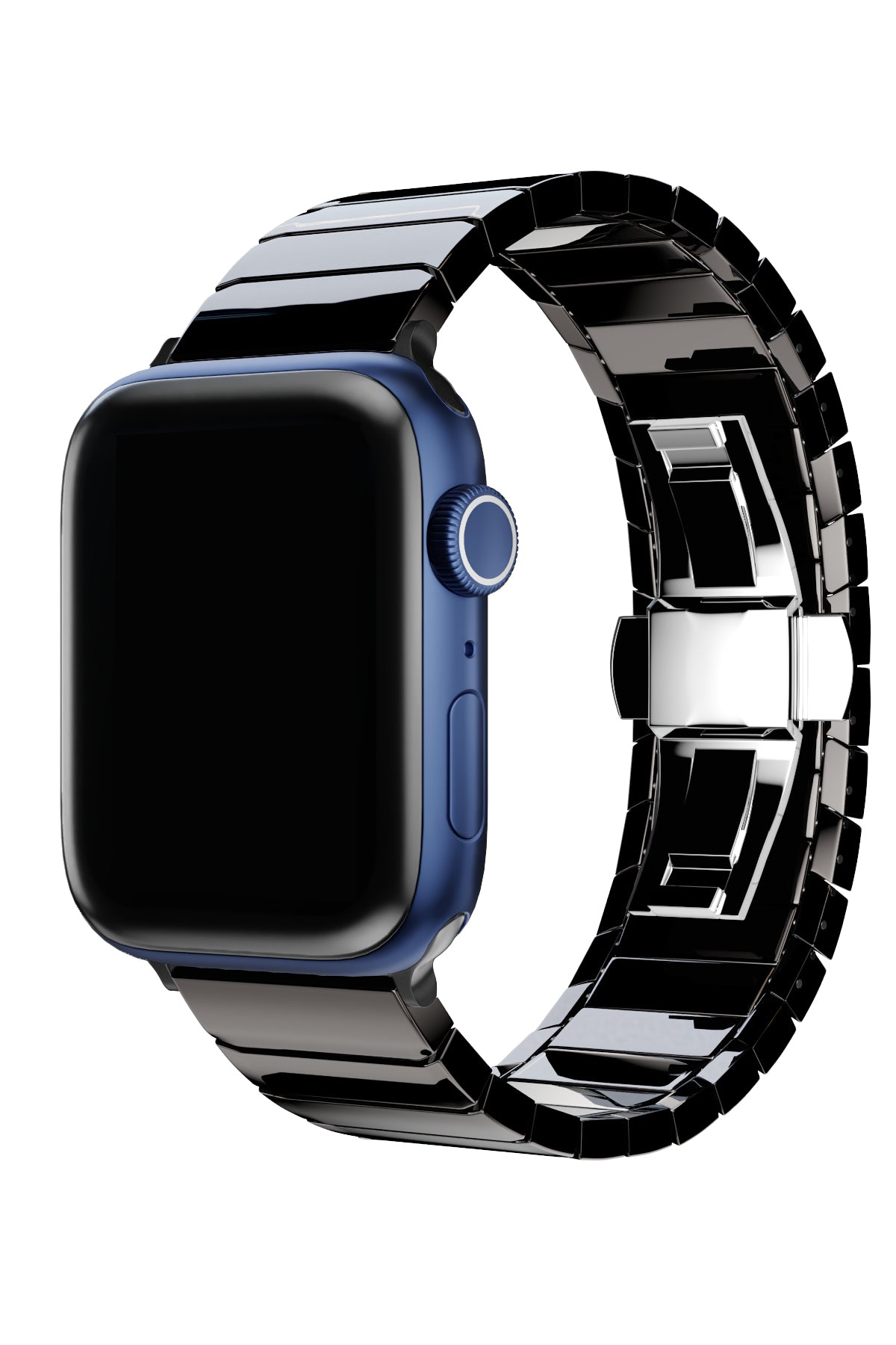 Apple Watch Uyumlu Seramik Loop Kordon Siyah  bikordon