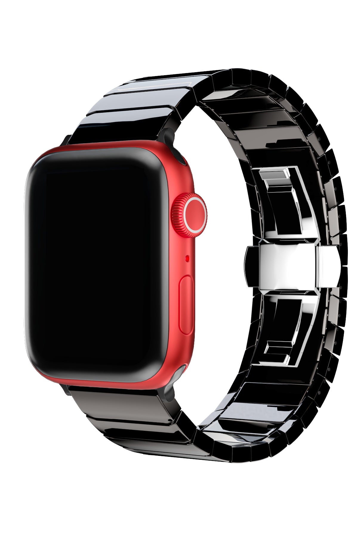 Apple Watch Uyumlu Seramik Loop Kordon Siyah  bikordon