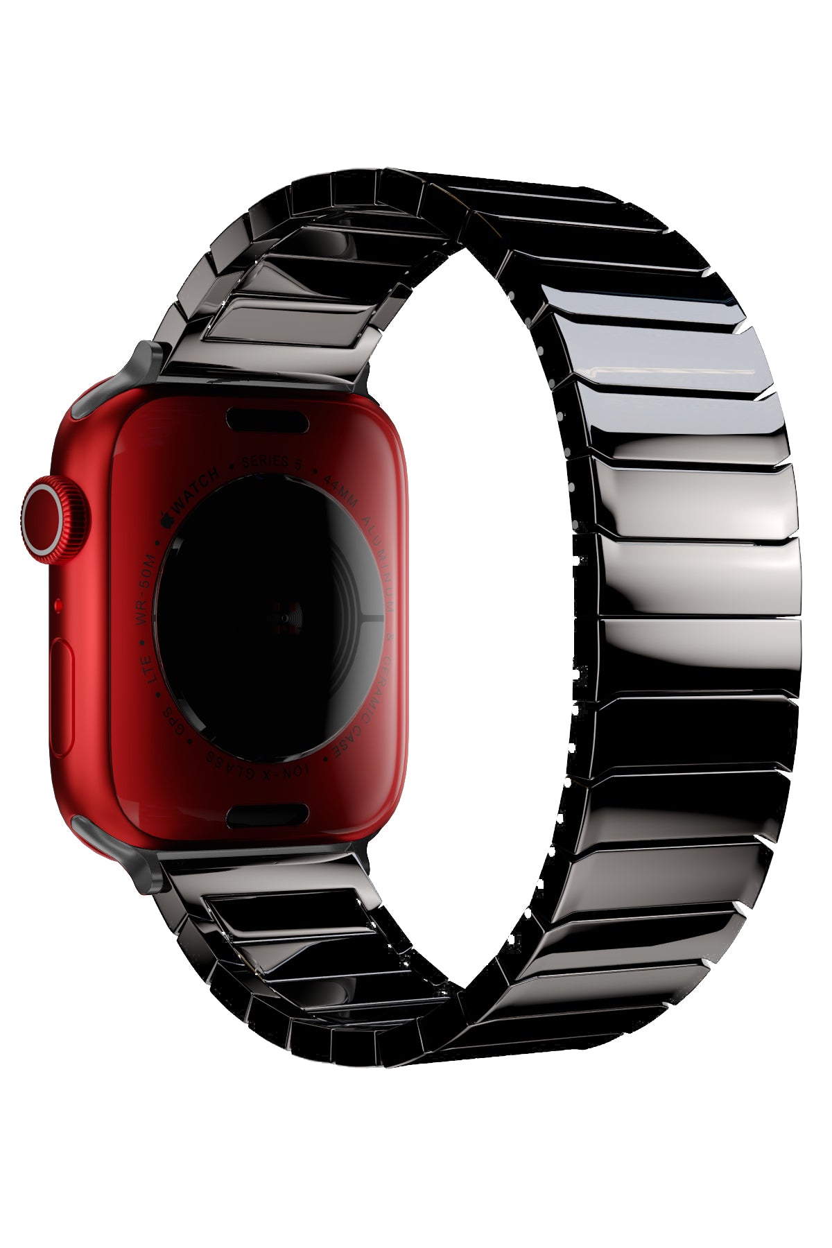 Apple Watch Uyumlu Seramik Loop Kordon Siyah  bikordon