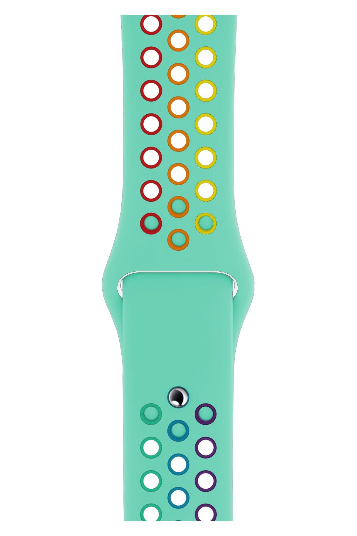 Apple Watch Uyumlu Silikon Delikli Spor Kordon Amazonit  bikordon