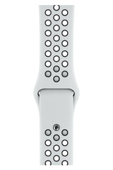 Apple Watch Uyumlu Silikon Delikli Spor Kordon Beyaz Siyah