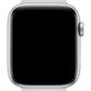 Apple Watch Compatible Silicone Perforated Sport Band White Black 
