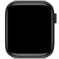 Apple Watch Compatible Silicone Perforated Sport Band Gray Black 
