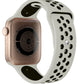 Apple Watch Uyumlu Silikon Delikli Spor Kordon Gri Siyah  bikordon