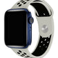 Apple Watch Uyumlu Silikon Delikli Spor Kordon Gri Siyah  bikordon