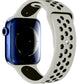 Apple Watch Compatible Silicone Perforated Sport Band Gray Black 