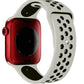 Apple Watch Uyumlu Silikon Delikli Spor Kordon Gri Siyah  bikordon