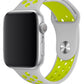 Apple Watch Uyumlu Silikon Delikli Spor Kordon Gri Yeşil
