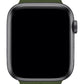 Apple Watch Uyumlu Silikon Delikli Spor Kordon Haki Siyah  bikordon