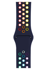 Apple Watch Uyumlu Silikon Delikli Spor Kordon İndigo