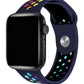 Apple Watch Compatible Silicone Perforated Sport Band Indigo 