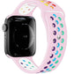 Apple Watch Compatible Silicone Perforated Sport Band Kunzite 