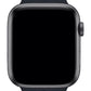 Apple Watch Compatible Silicone Perforated Sport Band Navy Blue Black 