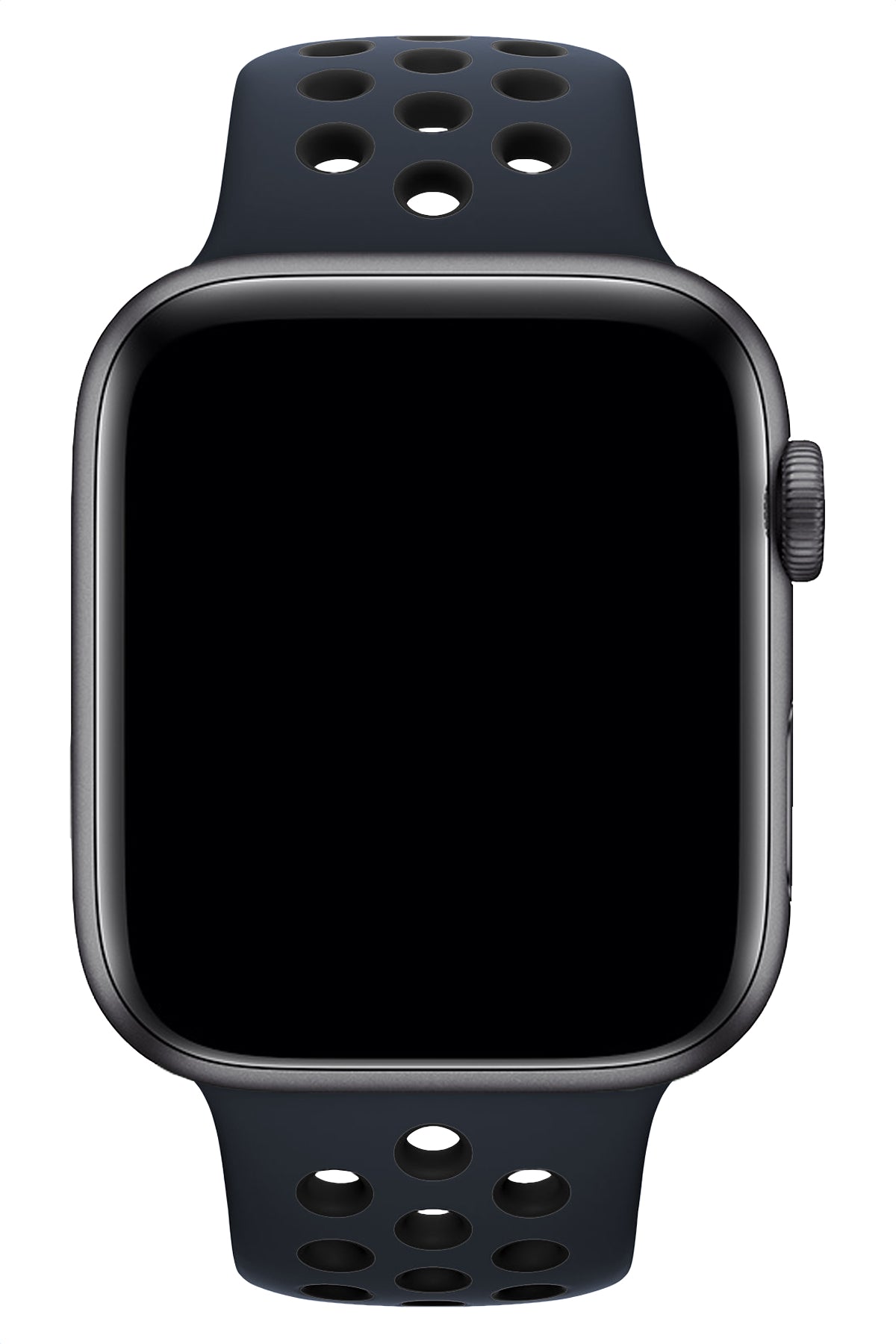 Apple Watch Uyumlu Silikon Delikli Spor Kordon Lacivert Siyah  bikordon