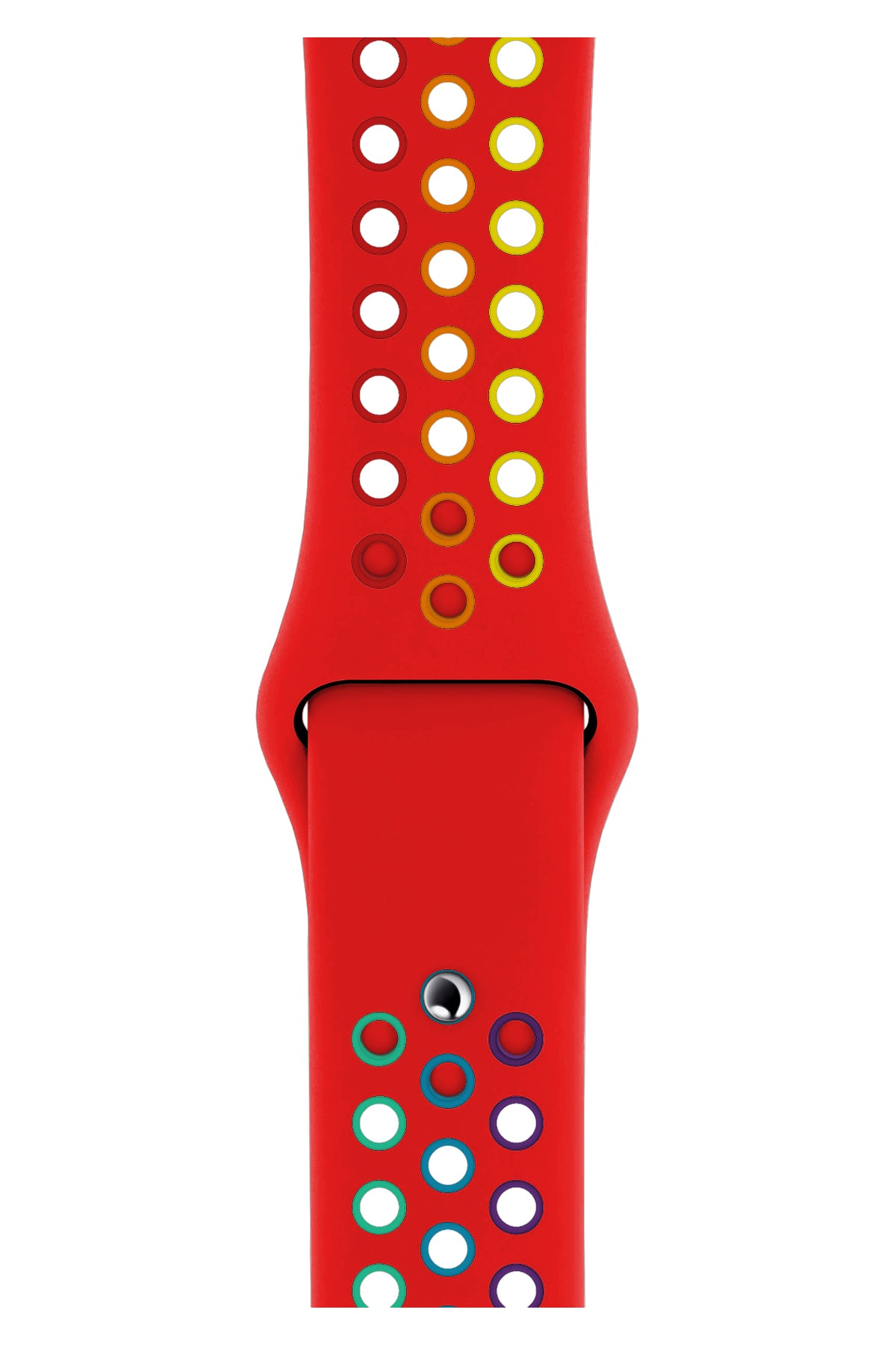 Apple Watch Uyumlu Silikon Delikli Spor Kordon Lal  bikordon