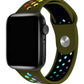 Apple Watch Uyumlu Silikon Delikli Spor Kordon Olive Stone  bikordon