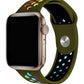 Apple Watch Uyumlu Silikon Delikli Spor Kordon Olive Stone  bikordon